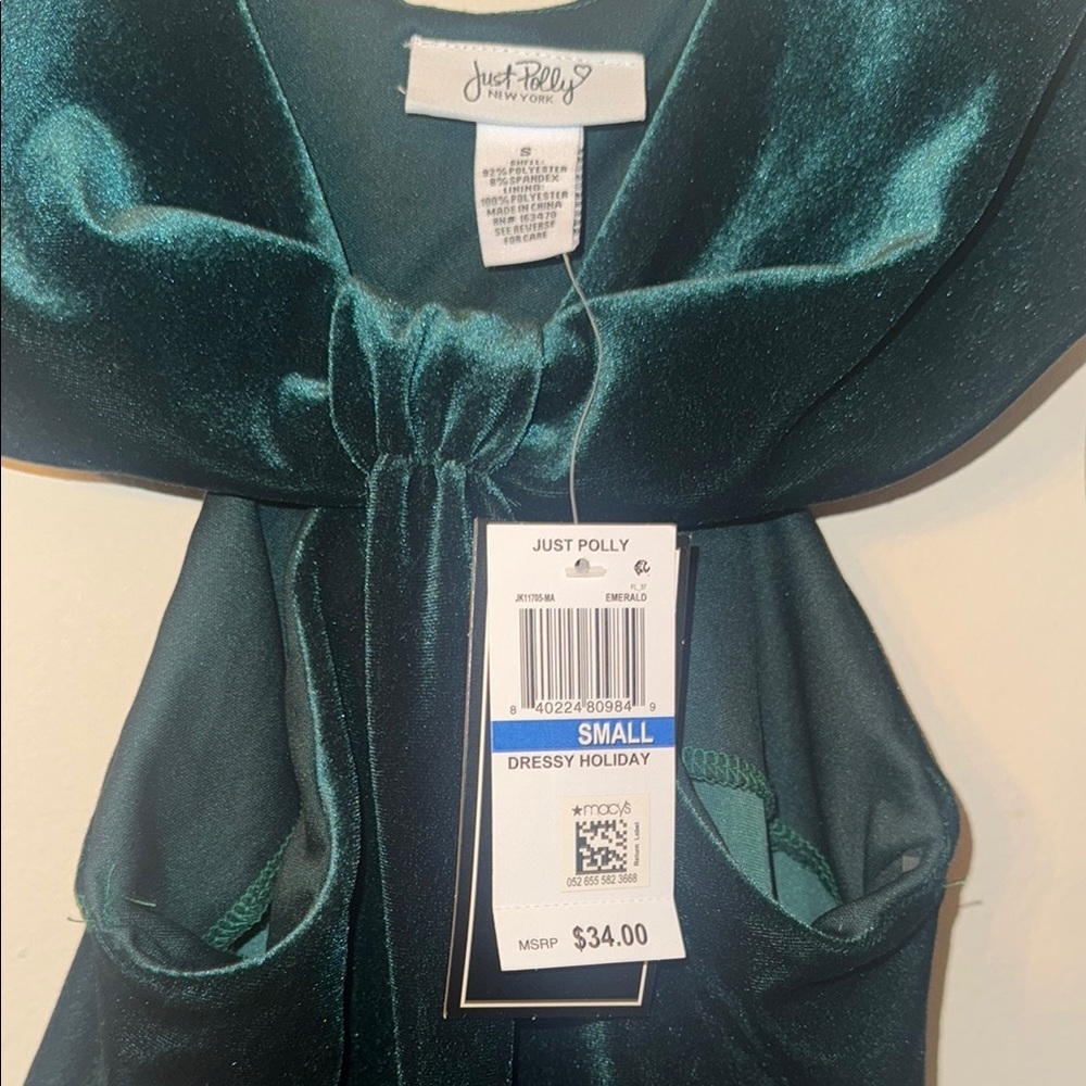 Green Velvet Cutout Bodysuit - Picture 3 of 5